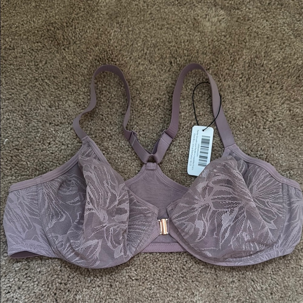 Understance Parker Smooth Lace FlexWire Unpadded Front-Close Bra elderberry